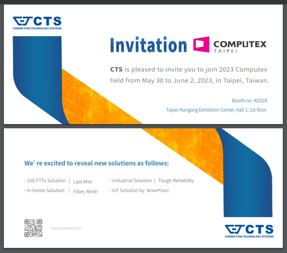CTS Invitation of Computex 2023