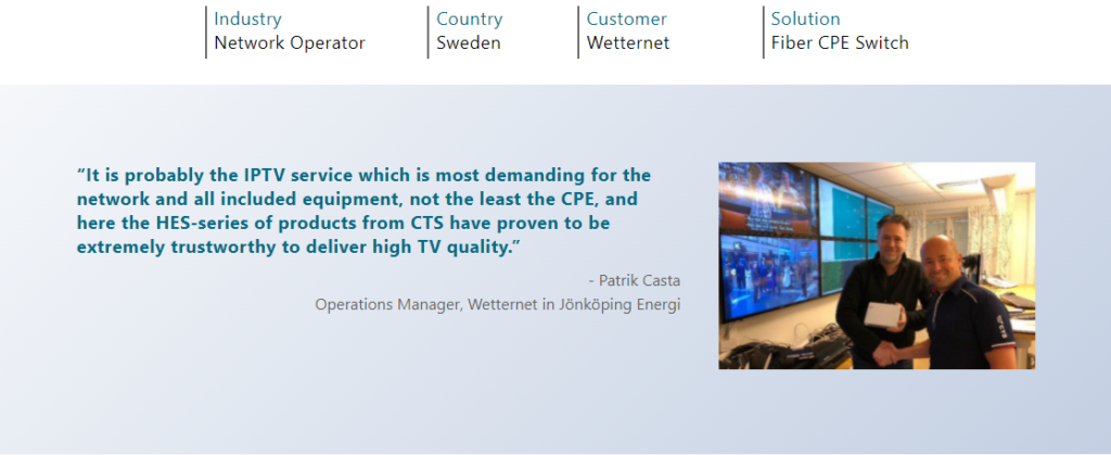 EN News_Sweden City Networks Choose CTS for Their Utility Facility_20210222
