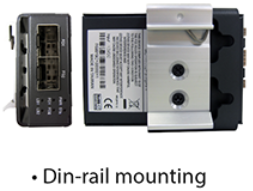 Din-rall mounting for MCT